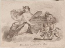 Trade Card for Castildine & Dunn, Copper Plate Engravers, 1796. Creator: Anon