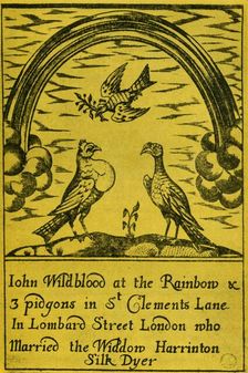 Trade card for a dyer's shop, 18th century, (1948). Creator: Unknown