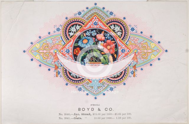 Trade Card for Boyd & Co., Printer, 19th century. Creator: Anon.