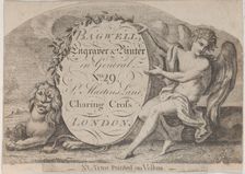 Trade Card for Bagwell, Engraver and Printer, 19th century. Creator: Anon