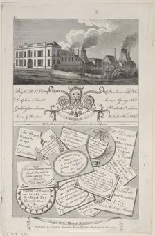 Trade Card for Brass Founders, Birmingham, 1800., 1800. Creator: Anon