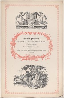 Trade Card for Edwin Pearson, 19th century. Creator: Anon