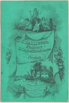 Trade card for J. Dallinger, Engraver and Copper Plate Printer, 19th century. Creator: Anon