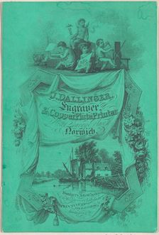 Trade card for J. Dallinger, Engraver and Copper Plate Printer, 19th century. Creator: Anon