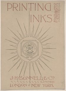 Trade Card for J. H. Bonnell & Co., Print Ink Seller, 19th century. Creator: Anon