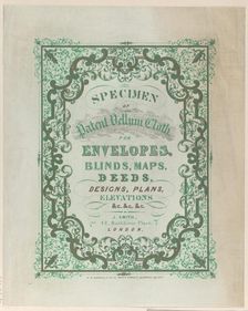 Trade Card for J. Smith, Printer, 19th century. Creator: Anon