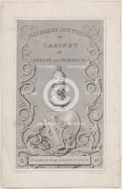 Trade Card for Literary Souvenir, 19th century. Creator: Robert Baker.