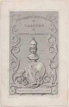 Trade Card for Literary Souvenir, 19th century. Creator: Robert Baker