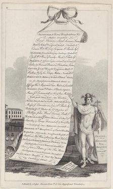Trade Card for Miscellaneous Professions &c., Birmingham, 1800. Creators: Francis Eginton, Thomas Hancock