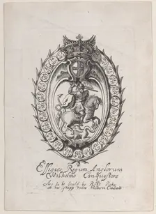 Trade Card for Sir Robert Peake, printer and publsiher, ca. 1635-67. Creator: Anon