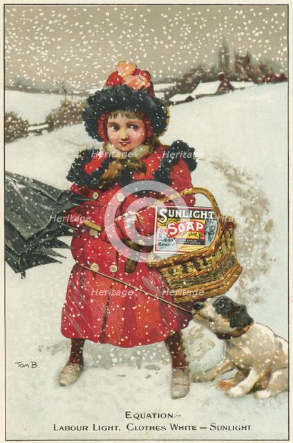 Trade card for Sunlight Soap, c1900. Artist: Tom Browne