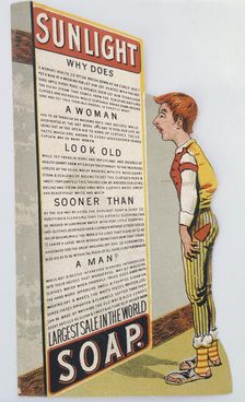Trade card for Sunlight soap, c1900