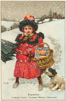 Trade card for Sunlight Soap, c1900. Creator: Tom Browne