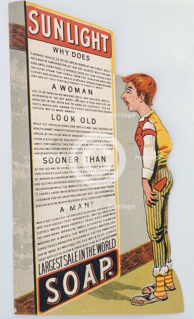 Trade card for Sunlight soap, c1900. Creator: Unknown.