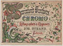Trade Card for Swinford Brothers, Chromo Lithographers & Engravers, 19th century. Creator: Anon