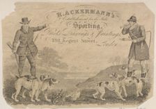 Trade Card for R. Ackermann, Printseller and Art Dealer, 19th century. Creator: Anon