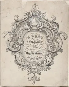 Trade Card for R. Rose, Engraver, 19th century. Creator: Anon