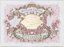 Trade Card for William Taylor, Engraver, Embosser & Printer, 19th century., 19th century. Creator: Anon