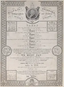 Trade Card for William and James Swinford, Lithographers and Printers, 19th century. Creator: Anon
