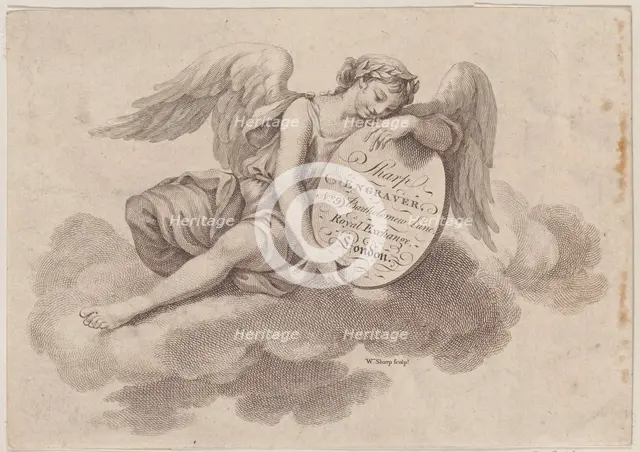 Trade Card for William Sharp, Engraver, 18th century. Creator: William Sharp.