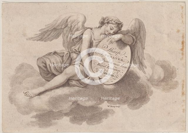 Trade Card for William Sharp, Engraver, 18th century. Creator: William Sharp.