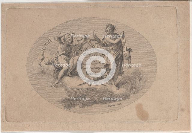 Trade Card for William Sharp, Engraver, 19th century. Creator: William Sharp.