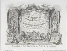Trade Card for W. Percival, General Engraver & Ornamental Printer, 19th century., 19th century. Creator: Anon