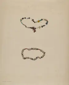 Trade Beads, c. 1936. Creator: Walter Praefke