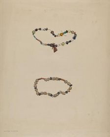 Trade Beads, c. 1936. Creator: Walter Praefke