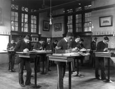 Trade school. Mechanical drawing, between 1899 and 1900. Creator: Frances Benjamin Johnston