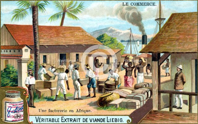 Trade: trading post in Africa, c1900. Artist: Unknown