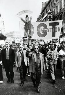 Trade union march, Paris, 1968. Artist: Anon