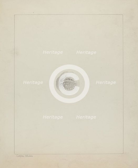 Trademark for Flagon, c. 1938. Creator: Carmel Wilson.