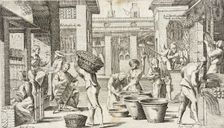 Trades Practiced in Bologna, c1640. Creators: Agostino Parisini, Francesco Curti