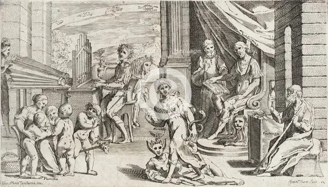 Trades Practiced in Bologna, c1640. Creators: Agostino Parisini, Francesco Curti.