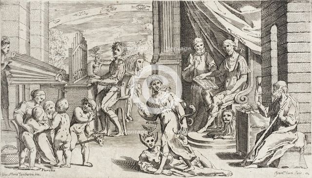 Trades Practiced in Bologna, c1640. Creators: Agostino Parisini, Francesco Curti.