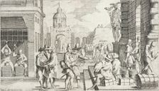 Trades Practiced in Bologna, c1640. Creators: Francesco Curti, Agostino Parisini