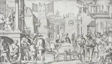 Trades Practiced in Bologna, c1640. Creators: Francesco Curti, Agostino Parisini
