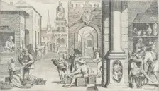 Trades Practiced in Bologna, c1640. Creators: Francesco Curti, Agostino Parisini