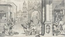 Trades Practiced in Bologna, c1640. Creators: Francesco Curti, Agostino Parisini