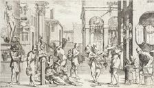Trades Practiced in Bologna, c1640. Creators: Francesco Curti, Agostino Parisini