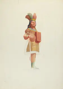 Tradesman's Sign (Indian), 1935/1942. Creator: Helen E. Gilman
