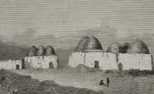 Traditional houses in Gundan, Afghanistan, 1878. Creator: Unknown