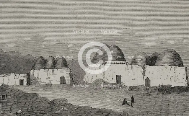 Traditional houses in Gundan, Afghanistan, 1878.  Creator: Unknown.