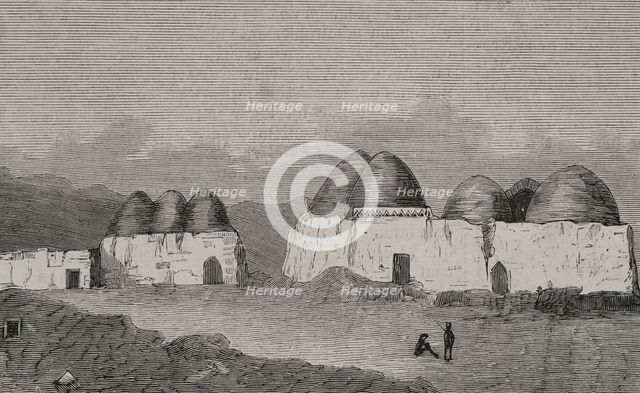 Traditional houses in Gundan, Afghanistan, 1878.  Creator: Unknown.