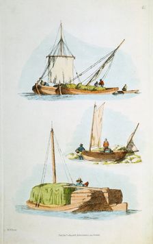 Traditional Norfolk boats, 1814. Creator: William Henry Pyne