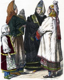 Traditional Russian Costume c1850