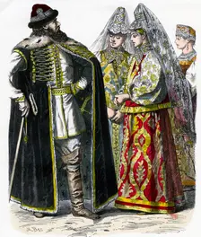 Traditional Russian Costume c1850