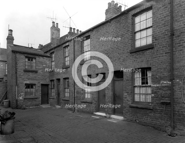 Traditional terraced housing, Albert Road, Kilnhurst, South Yorkshire, 1959. Creator: Michael Walters.
