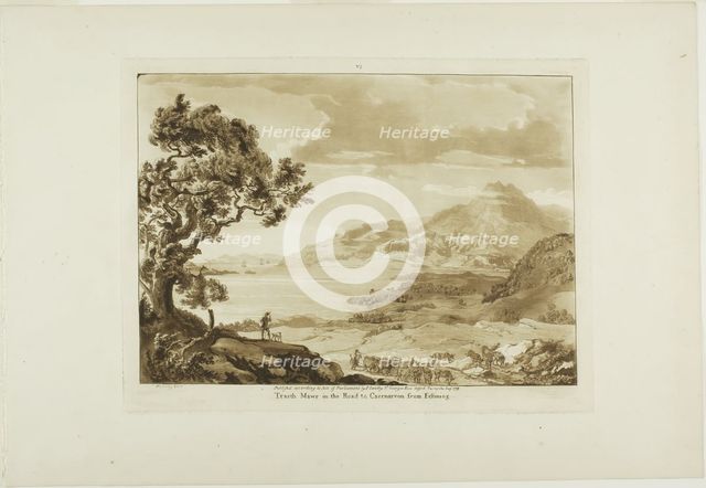 Traeth Mawr in the Road to Caernarvan from Fistiniog, 1776. Creator: Paul Sandby.